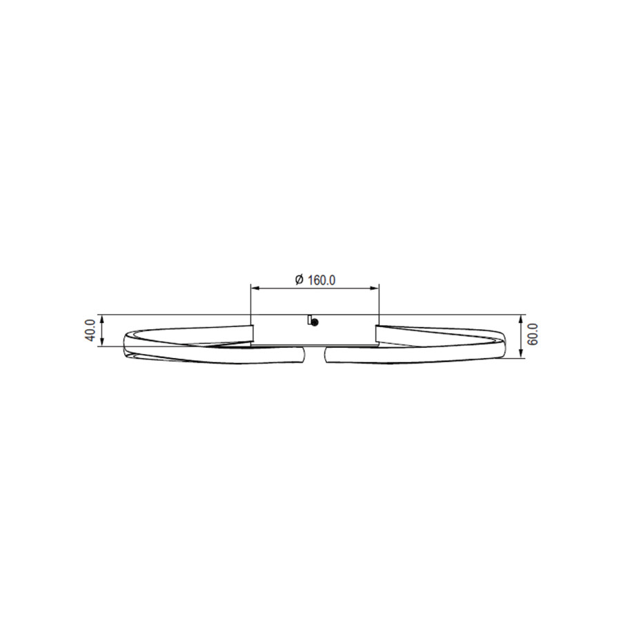 Luster LED Papillon ML-230802 28W Bijeli