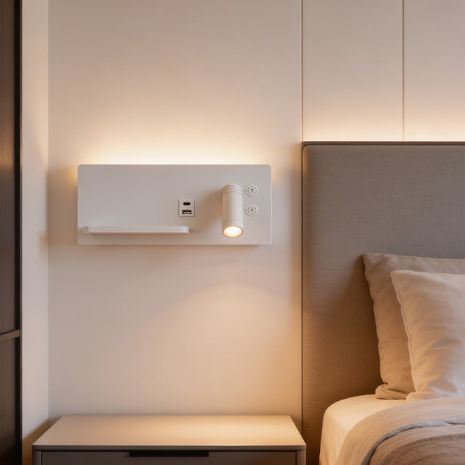 Zidna svjetiljka LED Beckel ML-5825-3W+8W Lijeva Bijela